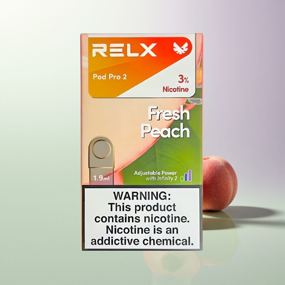 RELX Pod Pro 2 600 puševa 1.9ml 3 režima napona (Eco 5.5W, Smooth 6.5W, Boost 8W) Svež Breskva Srbija Dobavljači