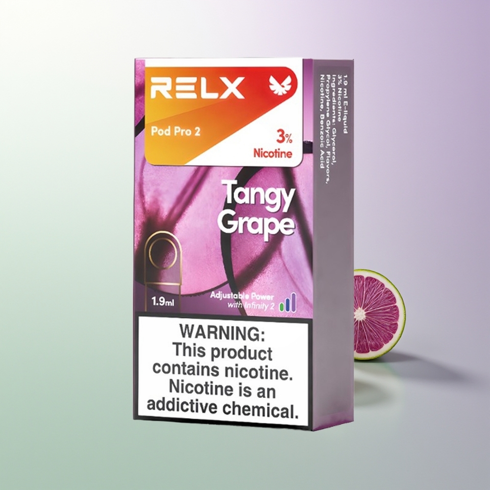 RELX Pod Pro 2 600 puševa 1.9ml 3 režima napona Kiselo Grožđe