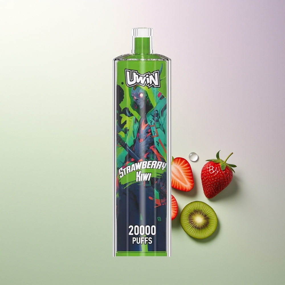 UWIN Shisha Hookah Crystal 20000 Puffs 22ml Mesh Coil Type-C Jagoda Kivi
