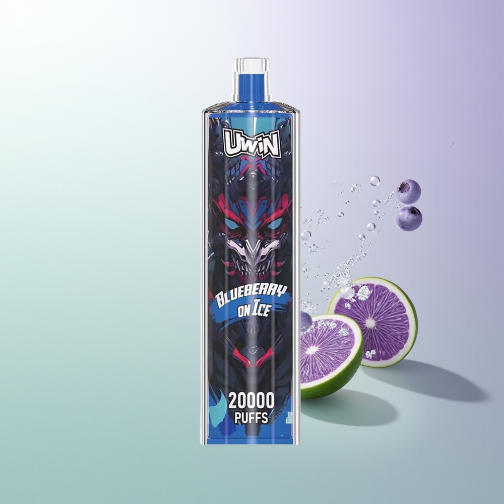 UWIN Shisha Hookah Crystal 20000 Pufova 22ml 650 mAh Type-C Mesh coil Borovnica Na Ledu