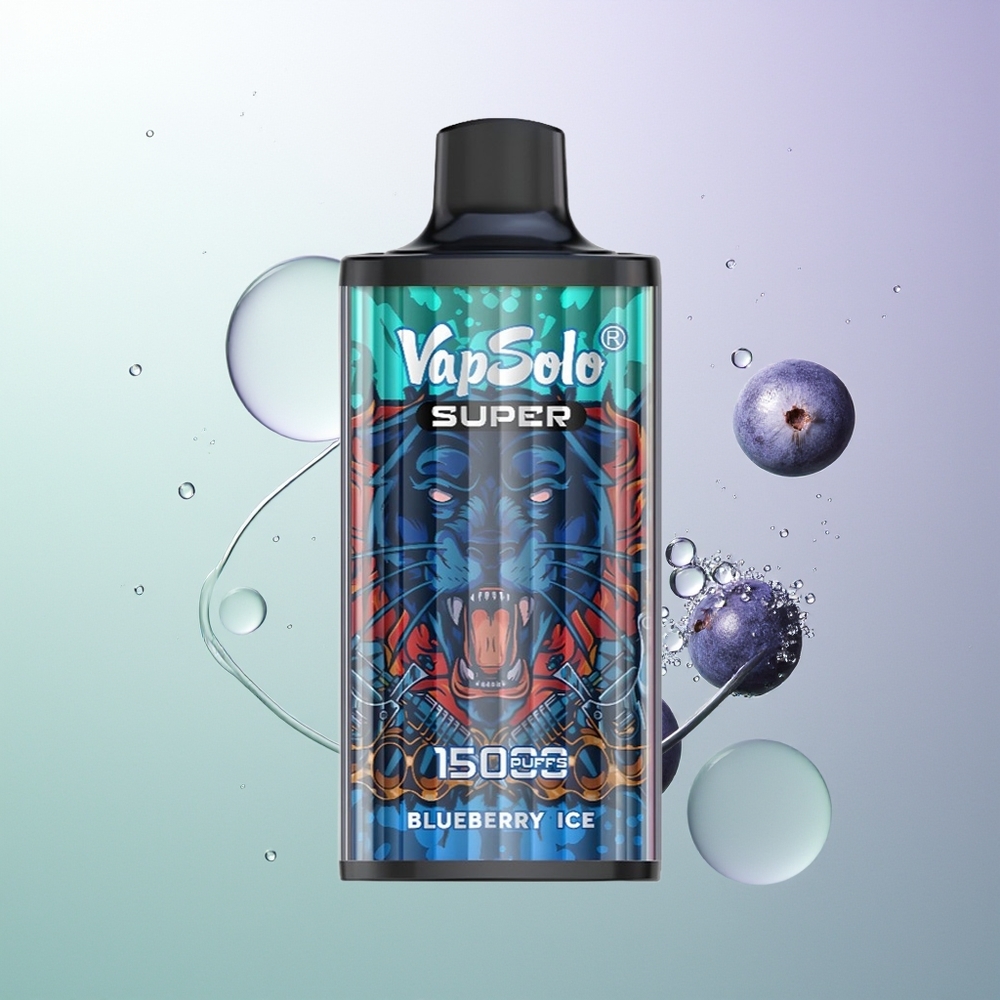 Vapsolo Super 15000 Puffs 40ml 850mah Mesh Coil Type-C Borovnica Led Srpski Distributeri