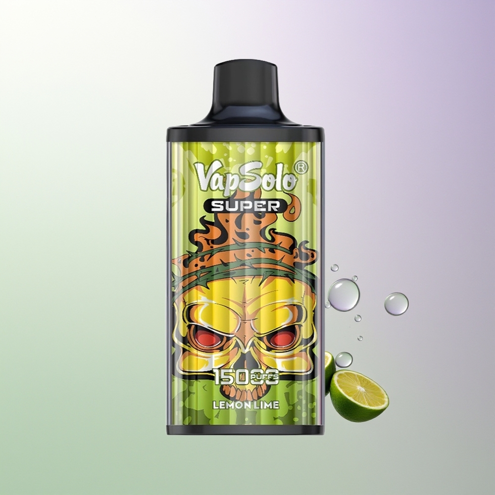 Vapsolo Super 15000 Puffs 40ml 850mah Mesh Coil Type-C Lima Limon