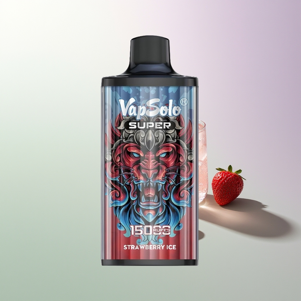 Vapsolo Super 15000 Pufova 40ml 850mah Meš Cava Jagoda Led Srpski Dobavljači