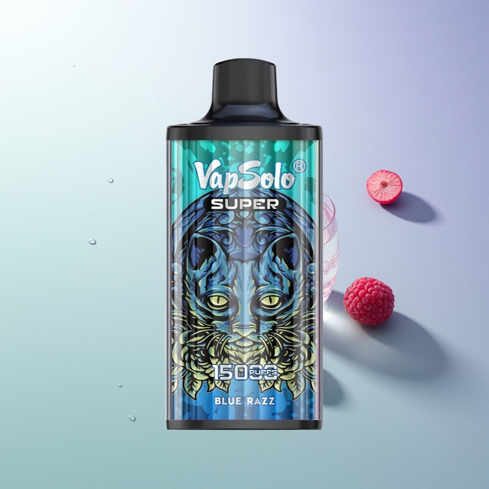 Vapsolo Super 15000 Pufova 40ml 850mah Meš Čelik Tip-C Plava Malina Srbija Dobavljači
