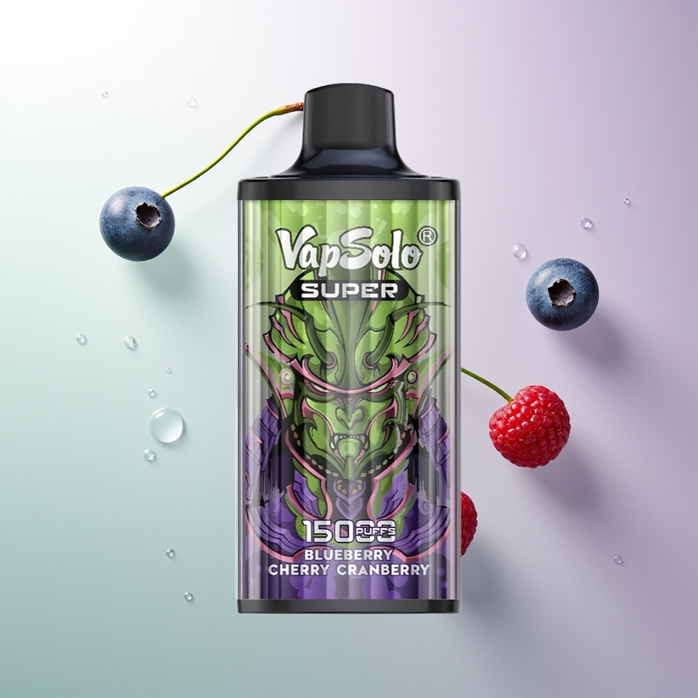 Vapsolo Super 15000 Pufova 40ml 850mah Mesh Coil Type-C Borovnica Trešnja Brusnica