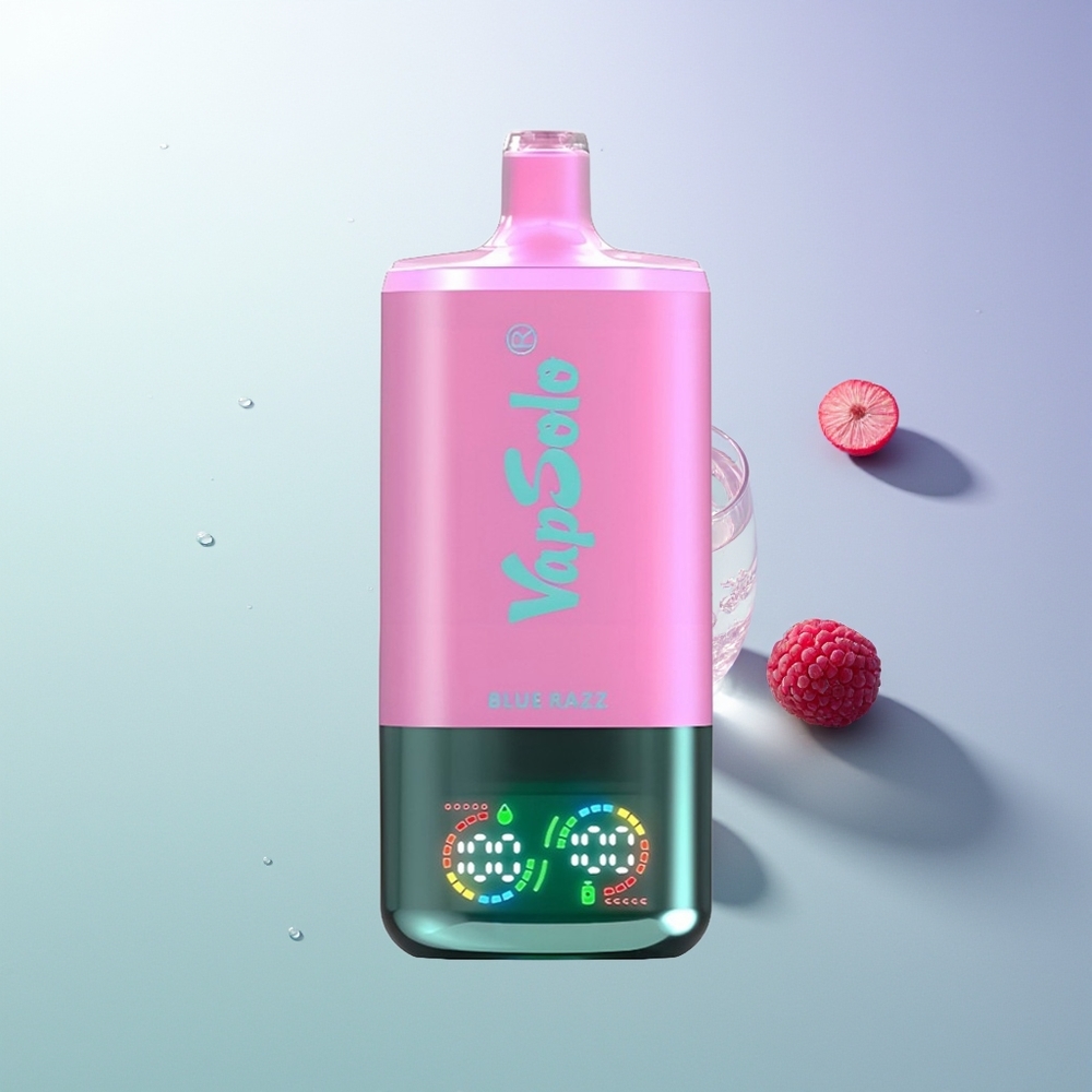 VapSolo Triple 30000 Puffs 40ml 3 Rezervoara Tip-C Plava Malina