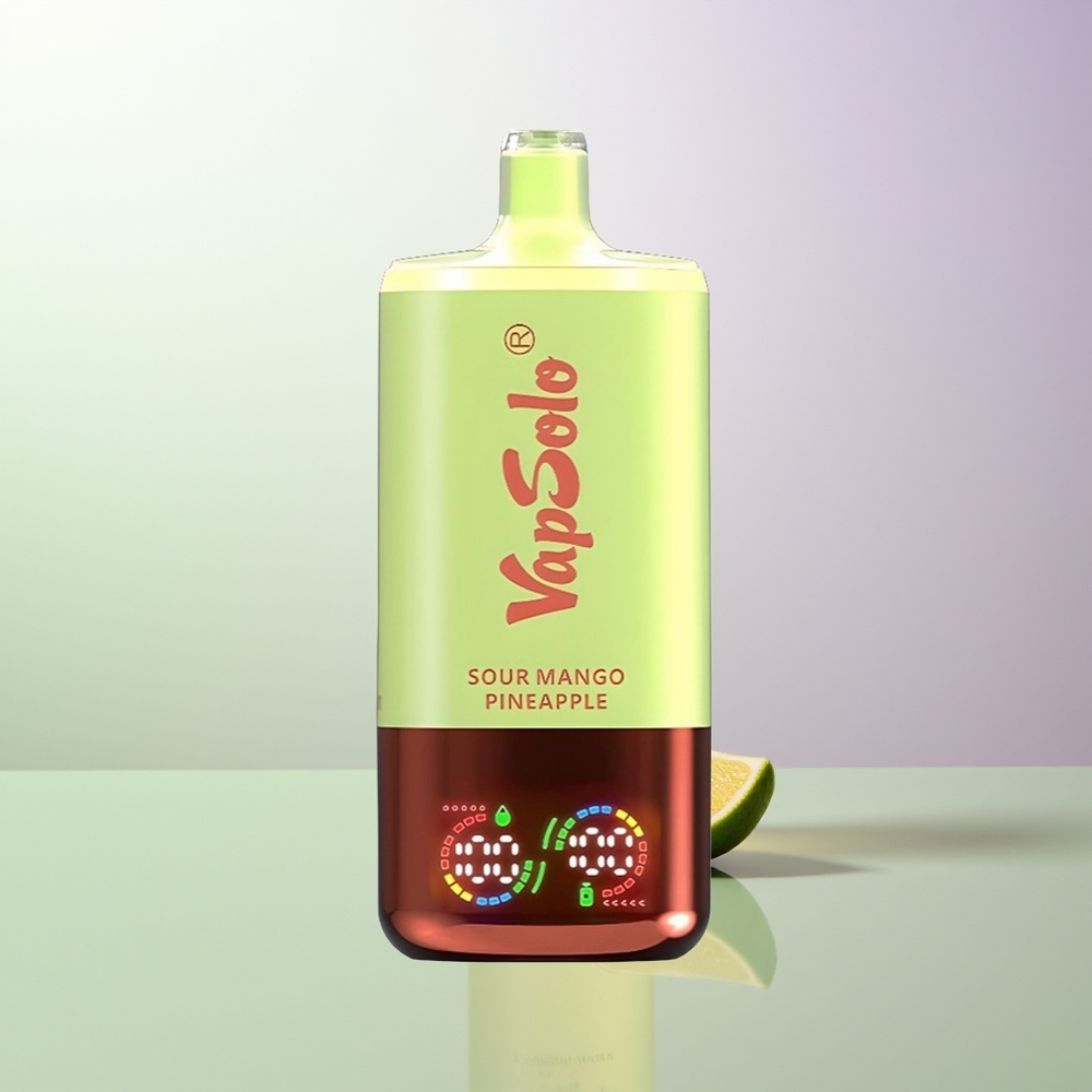 VapSolo Triple 30000 Puffs 40ml 3 Rezervoara Type-C Kisela Mango Ananas