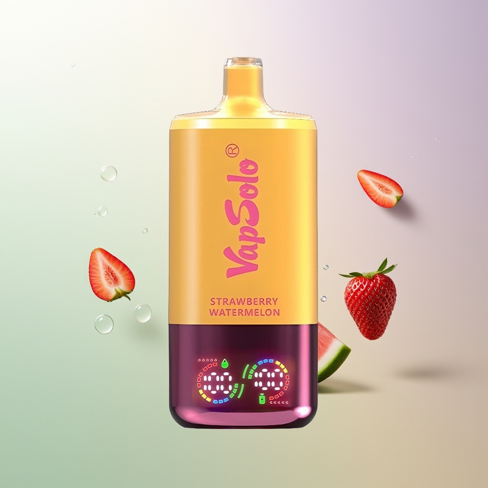 VapSolo Triple 30000 Puffs 40ml Type-C Jagoda Lubenica & Breskva