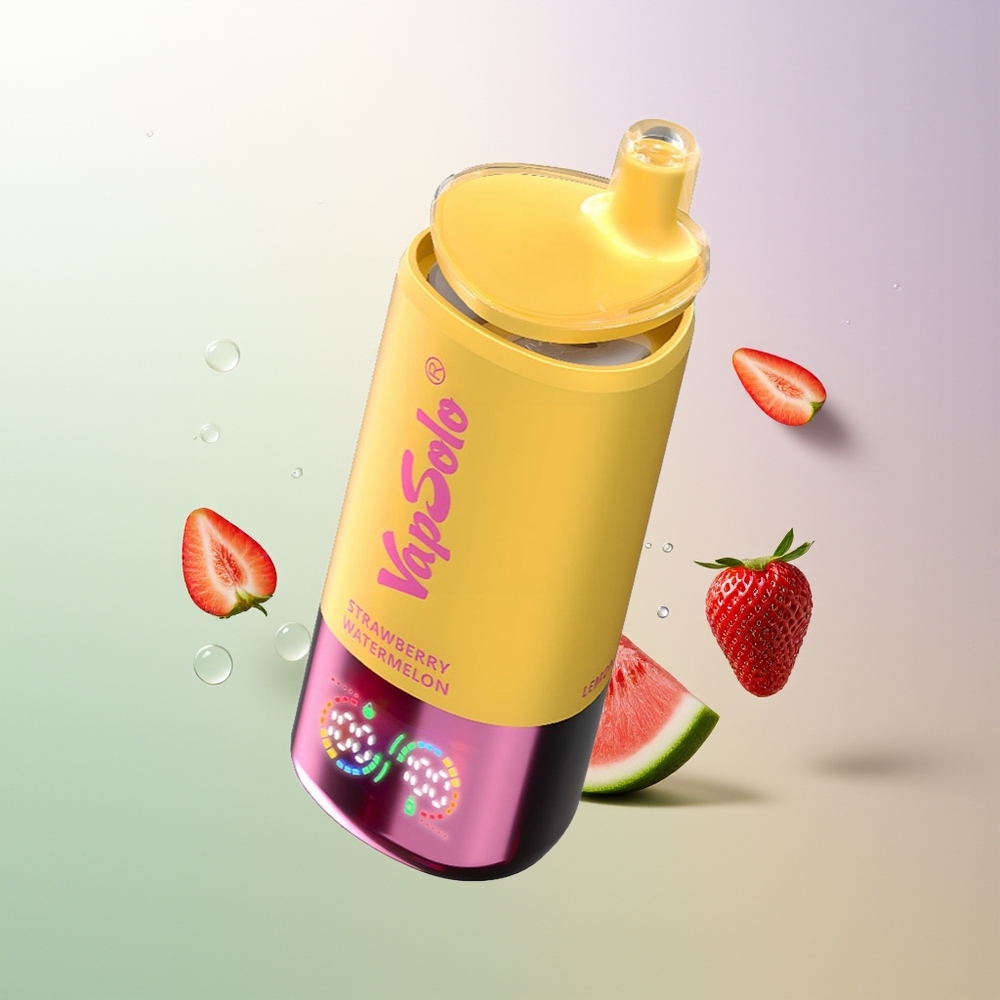 VapSolo Triple 30000 Puffs 40ml Type-C Jagoda Lubenica & Breskva