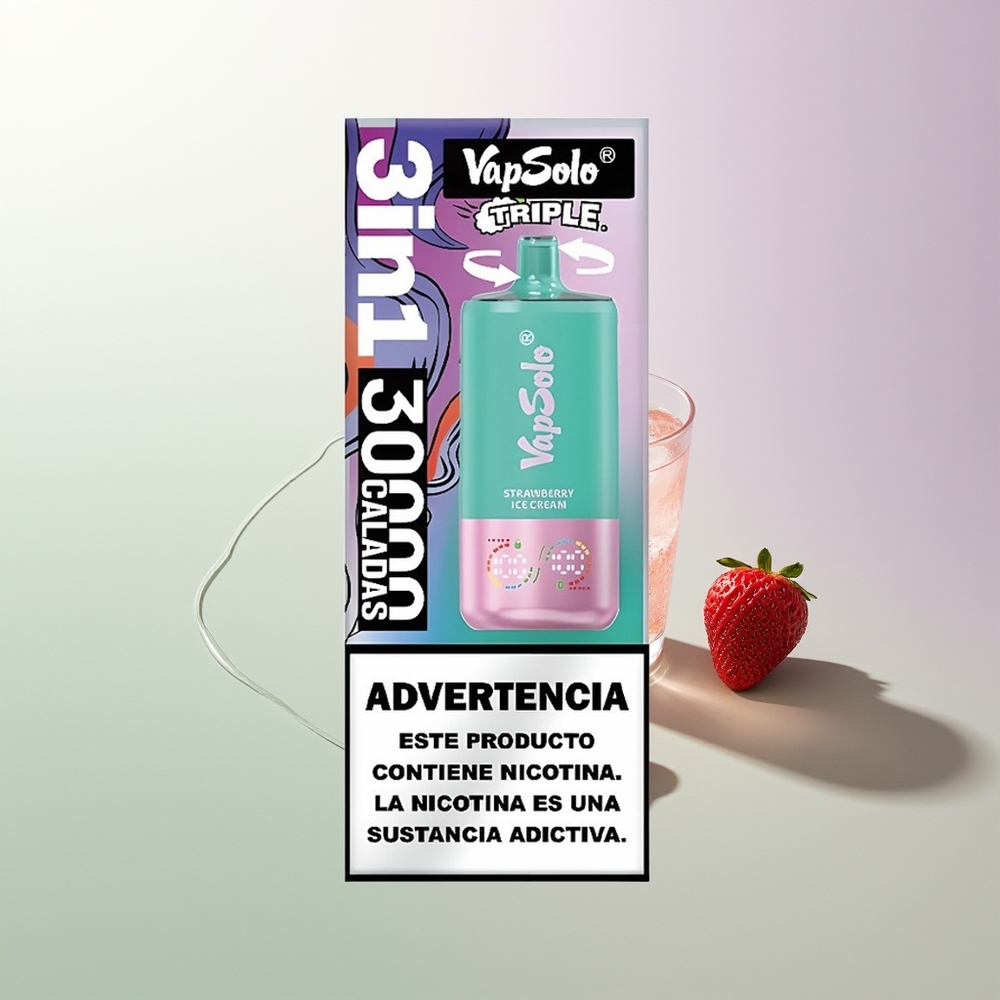 Vapsolo Triple 30000 Puffs 40ml 3 Oil Tank Type-C Jagoda Sladoled Srpski Dobavljači