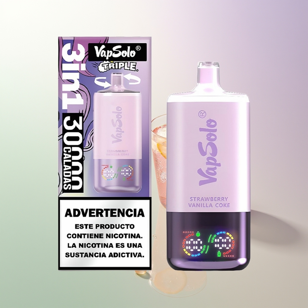 Vapsolo Triple 30000 Puffs 40ml Type-C Jagoda Vanila Koka Srbija Dobavljači