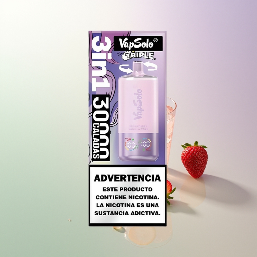 Vapsolo Triple 30000 Puffs 40ml Type-C Jagoda Vanila Koka Srbija Dobavljači