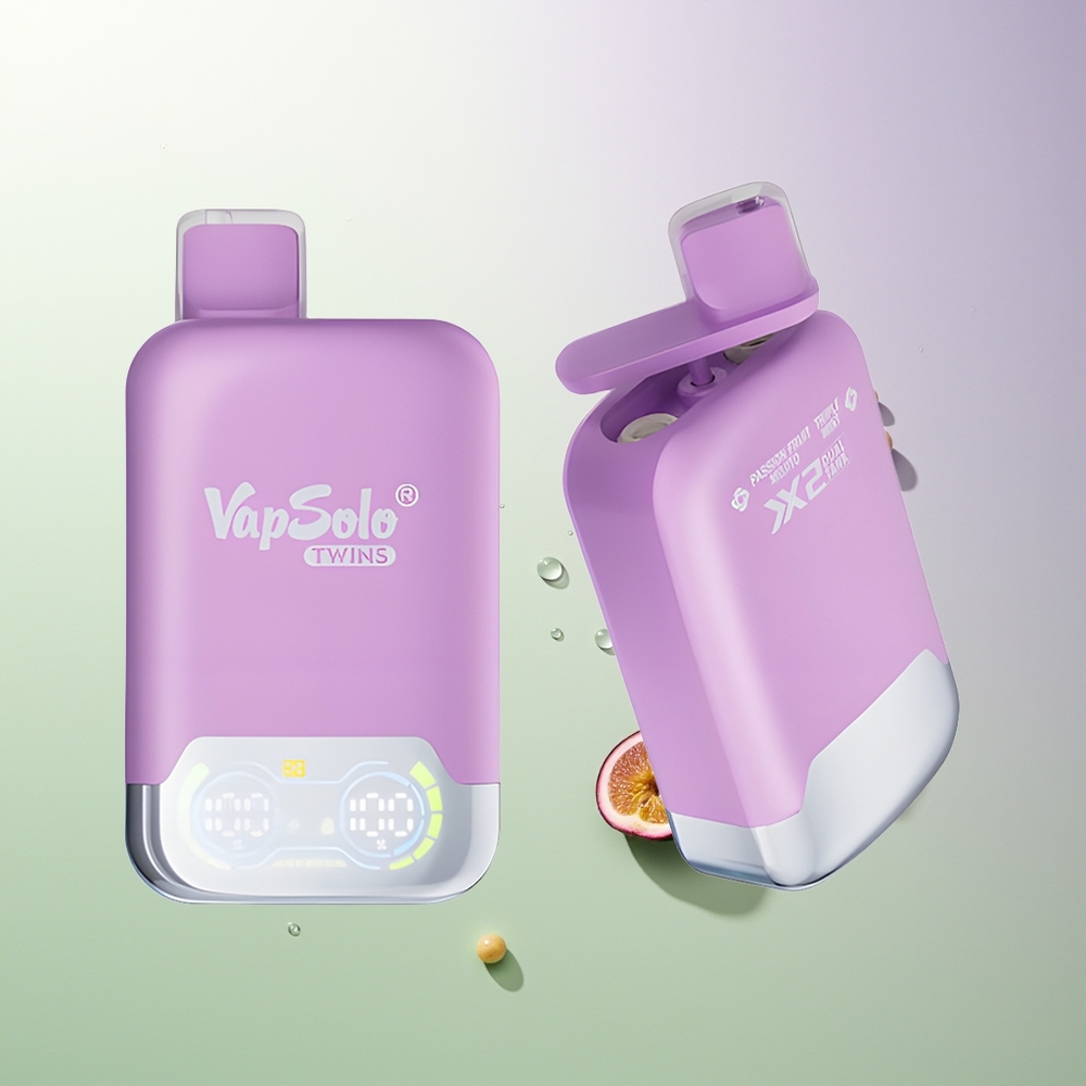 Vapsolo Twins 20000 Puffs 40ml 2 Rezervoara Type-C Pasionsko Voće Mojito & Trostruka Metvica Srpski Dobavljači