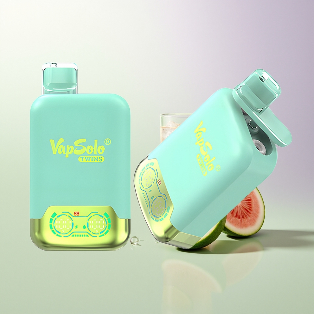 Vapsolo Twins 20000 Puffs 40ml 2 Rezervoara Type-C Trostruka Dinja & Ananas Kokos