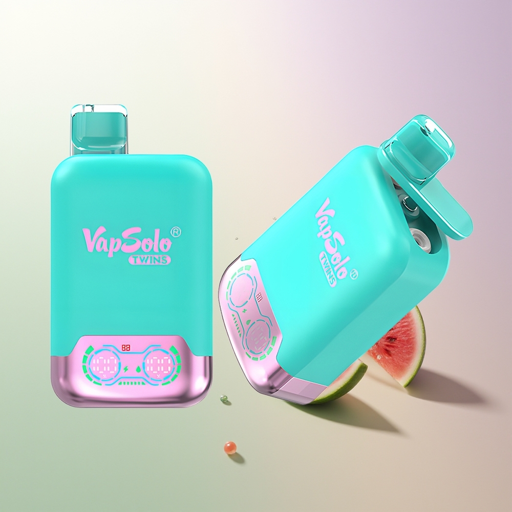 Vapsolo Twins 20000 Pufova 40ml Dual Rezervoar Type-C Trostruka Dinja & Malina Lubenica