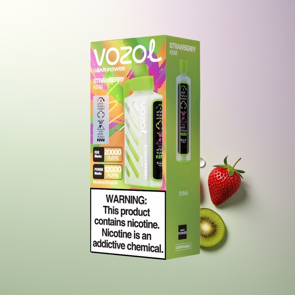 VOZOL Gear Power 20000 Pufova S.i.L.C. Tech Dual Mesh Coil Jagoda Kivi