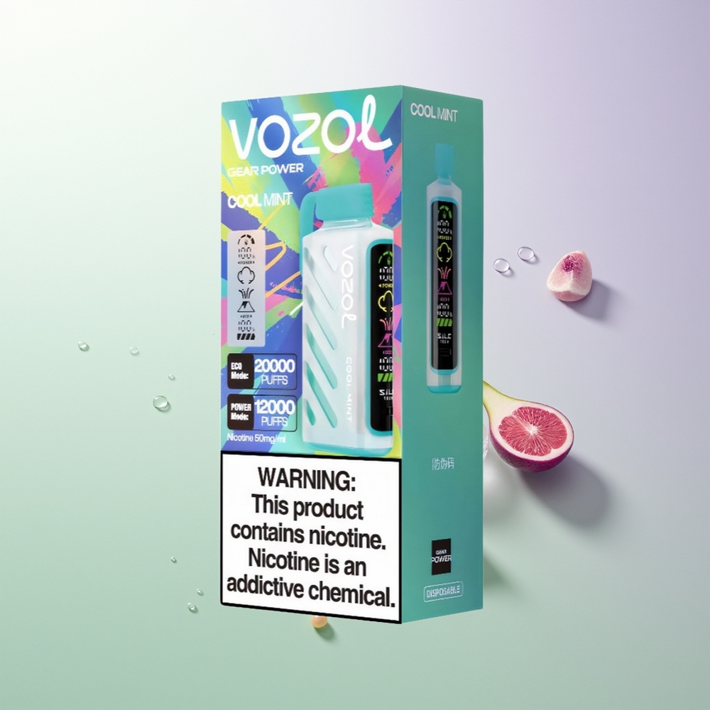 VOZOL Gear Power 20000 Puni Dual Mesh Coil 20mL 5%(50mg) Hladna Metvica