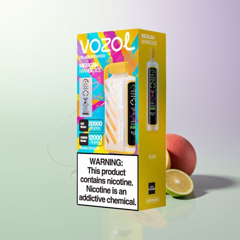 VOZOL Gear Power 20000 Puni Dual Mesh Coil 20mL Meksičko Mango Led