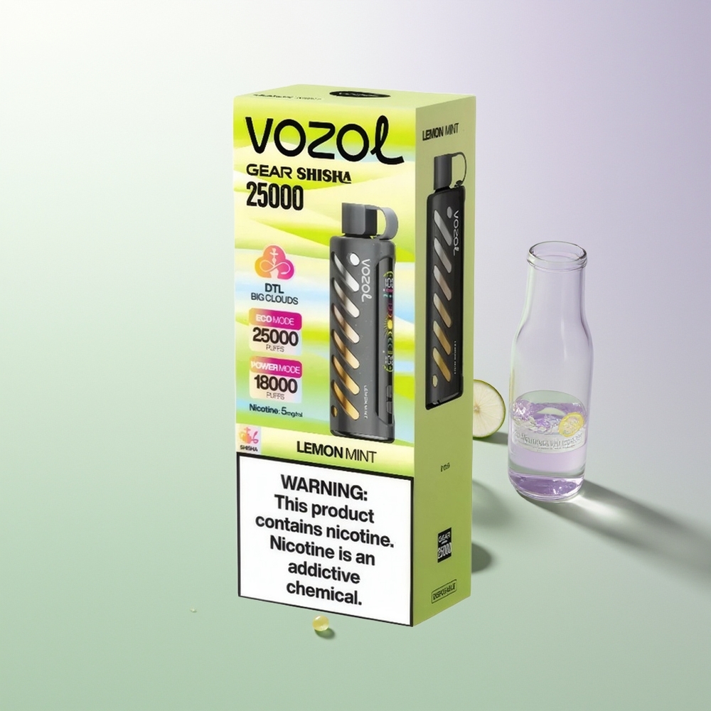 VOZOL Gear Shisha 25000 Pufova Dual Mesh Dual Modes 1000mAh Limun Nana Srpski Dobavljači