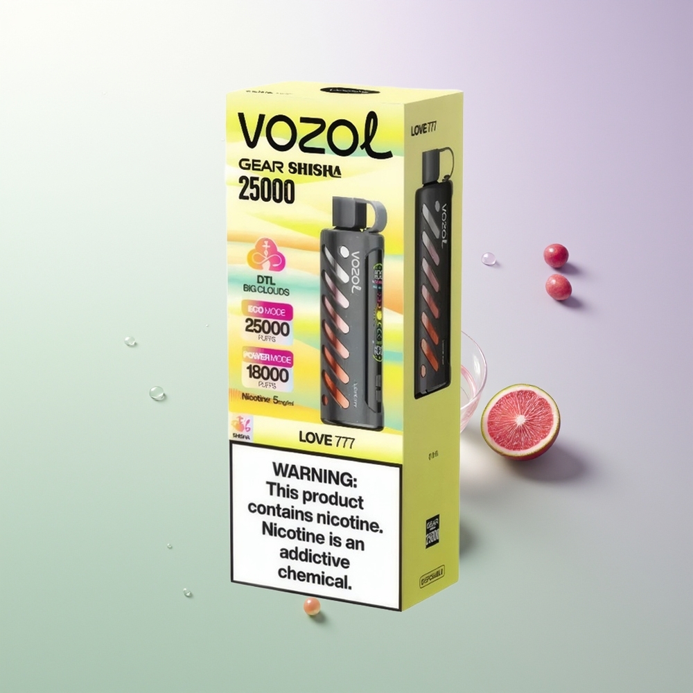 VOZOL Gear Shisha 25000 Pufova Dual Mesh Dual Modes 30 Ukusni Aromi Love 777 Srpski Dobavljači