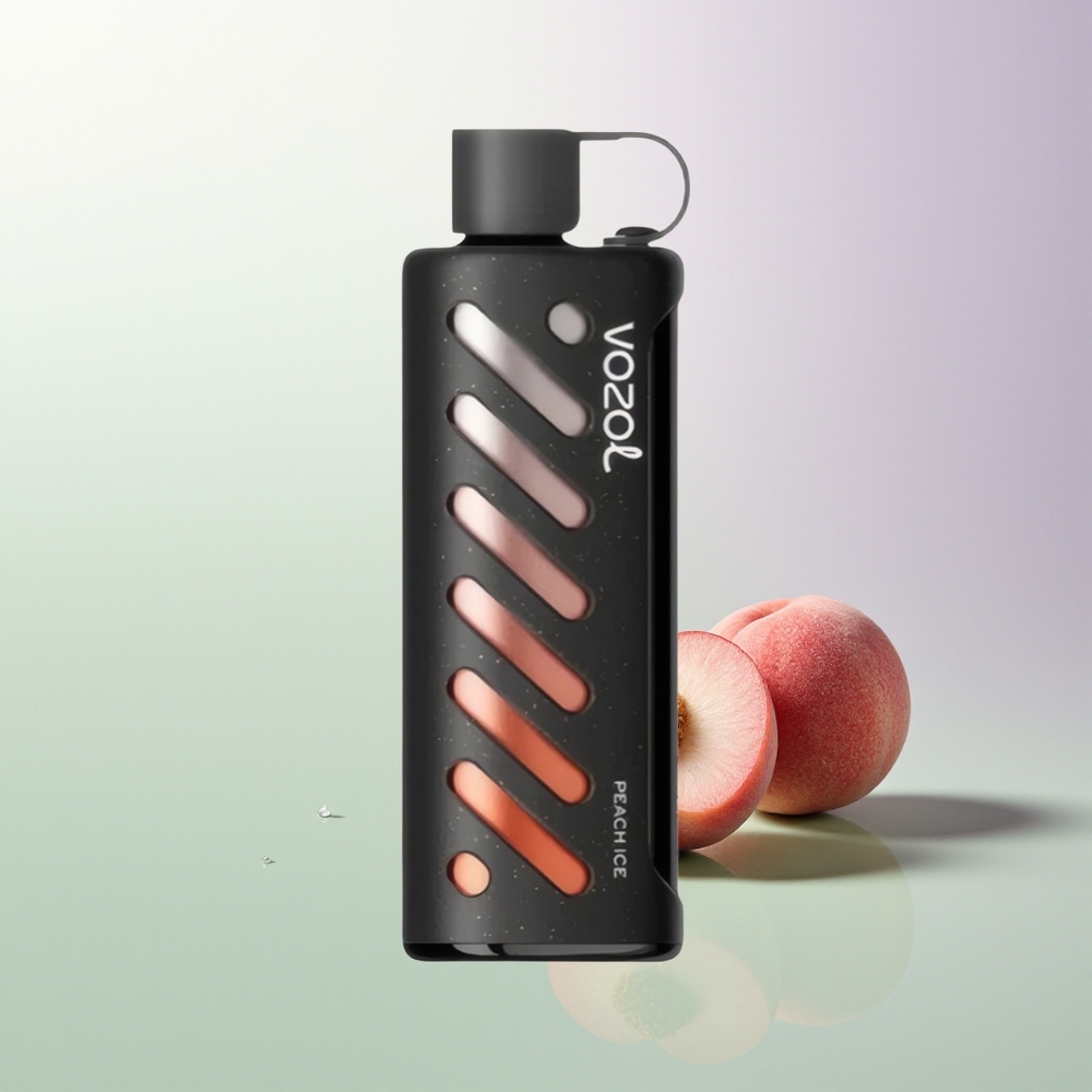 VOZOL Gear Shisha 25000 Pufova Dual Mesh Dual Modes S.i.L.C Tech 1000mAh 5mg/ml Breskva Led