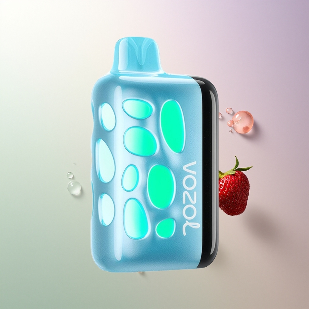 VOZOL RAVE 40000 270° Vibrant Glow Beat-Synced Party Mode 80% Charged in 20 Mins Eclipse Vaping Animation 20/50mg/ml 1000mAh Trešnja Jagoda