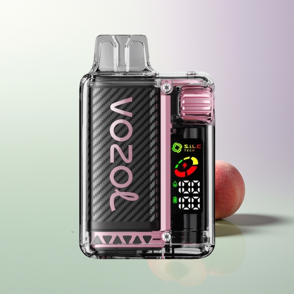 VOZOL Vista 20000 Pufova Rechargeable 650mAh OLED S.i.L.C Tech Dual Mesh Coil Peach Ice Srpski Distributeri