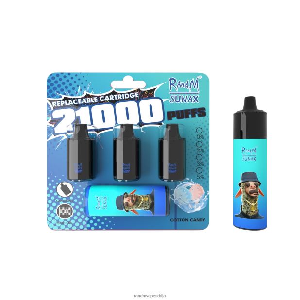 RandM Vape Beograd | шећерна вуна RandM Sunax 21000 заменљиви вапе уређај за контролу протока ваздуха 1 ком B028LL273