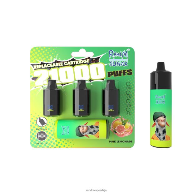 RandM Vape Store | ружичаста лимунада RandM Sunax 21000 заменљиви вапе уређај за контролу протока ваздуха 1 ком B028LL269