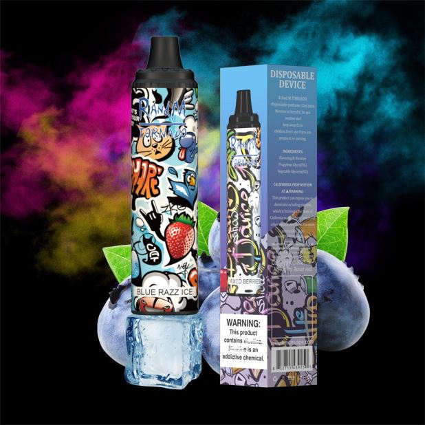RandM Vape Beograd | плави разз лед RandM Tornado 6000 вапе под уређај за контролу протока ваздуха 1 ком B028LL293