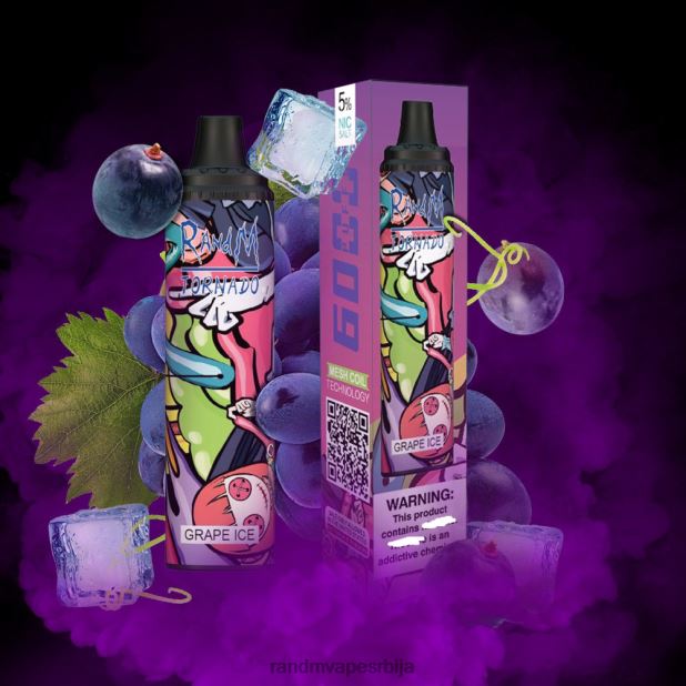RandM Vape Price | грожђани лед RandM Tornado 6000 вапе под уређај за контролу протока ваздуха 1 ком B028LL284