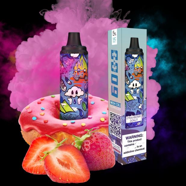 RandM Vape Reddit | крофна од јагоде RandM Tornado 6000 вапе под уређај за контролу протока ваздуха 1 ком B028LL285