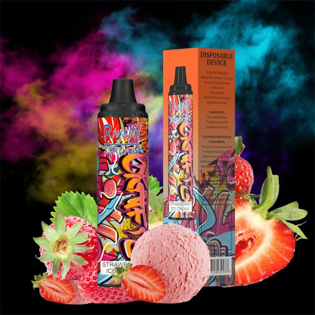 RandM Vape Reddit | сладолед од јагоде RandM Tornado 6000 вапе под уређај за контролу протока ваздуха 1 ком B028LL295