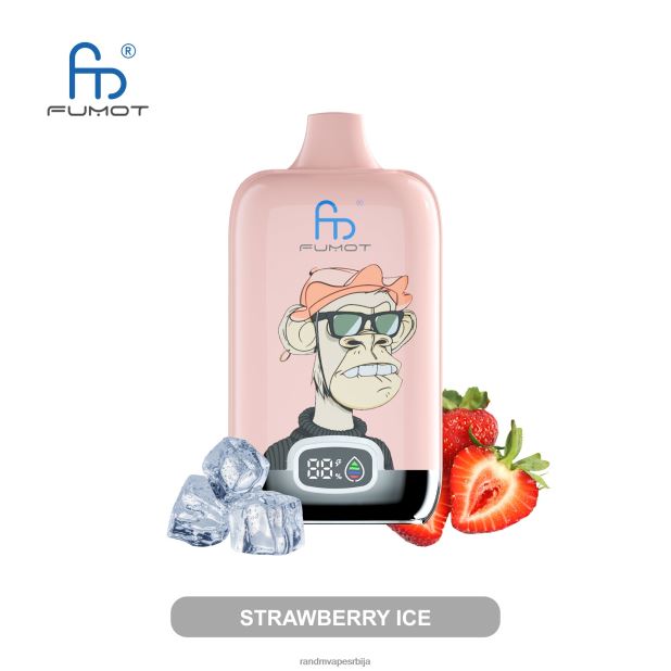 RandM Vape Store | лед од јагоде Fumot Original RandM Digital Box 12000 батерија и течни дисплеј вапе уређај B028LL9