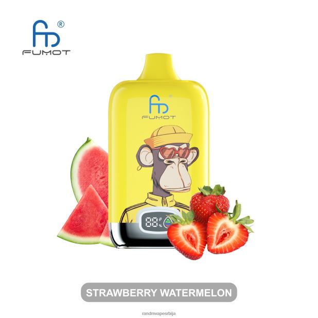 RandM Vape Store | лед од јагоде Fumot Original RandM Digital Box 12000 батерија и течни дисплеј вапе уређај B028LL9