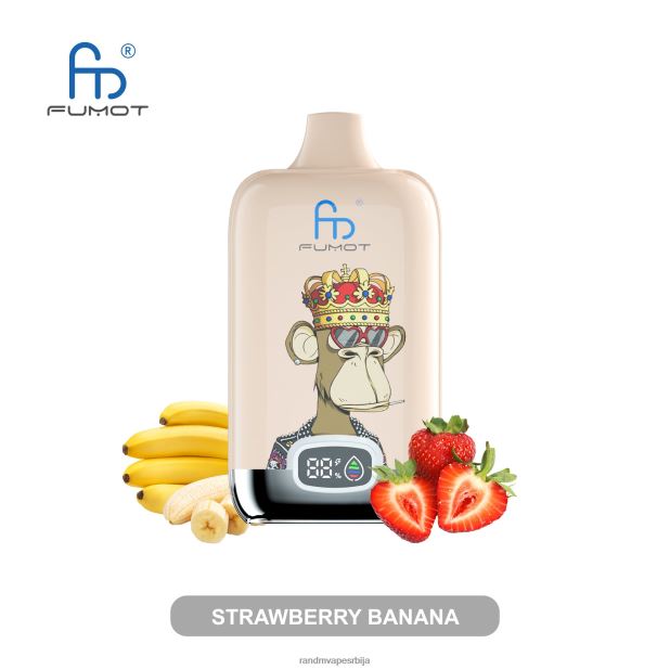 Tornado Vape Srbija | јагода банана Fumot Original RandM Digital Box 12000 батерија и течни дисплеј вапе уређај B028LL6