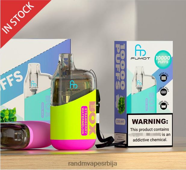 RandM Vape Beograd | јагода лубеница Fumot Original RandM Tornado Box 10000 вапе уређај за контролу протока ваздуха 1 ком B028LL93