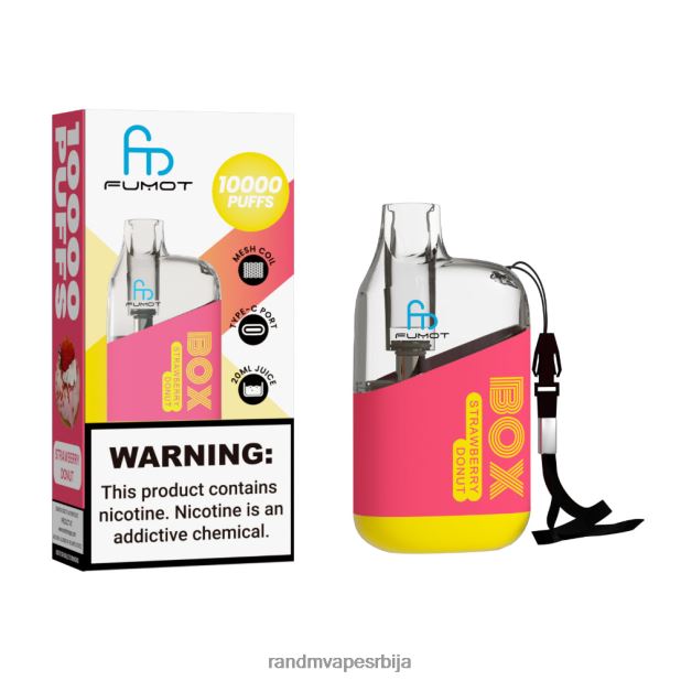 RandM Vape Price | крофна од јагоде Fumot Original RandM Tornado Box 10000 вапе уређај за контролу протока ваздуха 1 ком B028LL94