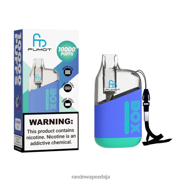 RandM Vape Srbija | лед од боровнице Fumot Original RandM Tornado Box 10000 вапе уређај за контролу протока ваздуха 1 ком B028LL91