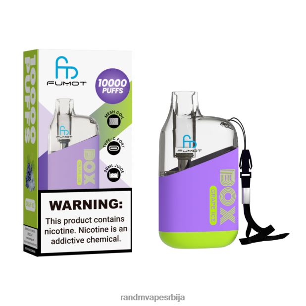RandM Vape Store | грожђани лед Fumot Original RandM Tornado Box 10000 вапе уређај за контролу протока ваздуха 1 ком B028LL89