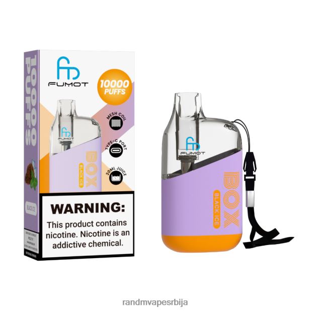 RandM Vape Store | црни лед Fumot Original RandM Tornado Box 10000 вапе уређај за контролу протока ваздуха 1 ком B028LL99