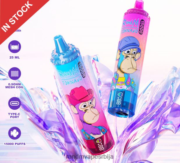 RandM Vape Beograd | лед од ананаса Fumot RandM Tornado 15000 вапе уређај са батеријом и екраном за ејуице верзија 1 B028LL23