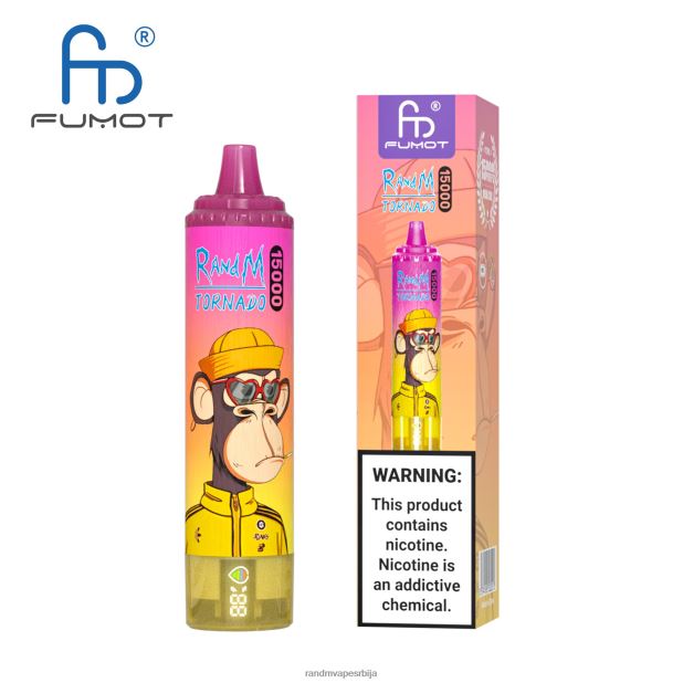 RandM Vape Beograd | лед од ананаса Fumot RandM Tornado 15000 вапе уређај са батеријом и екраном за ејуице верзија 1 B028LL23