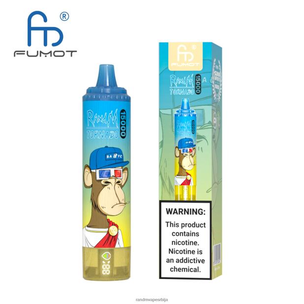 RandM Vape Beograd | лед од ананаса Fumot RandM Tornado 15000 вапе уређај са батеријом и екраном за ејуице верзија 1 B028LL23