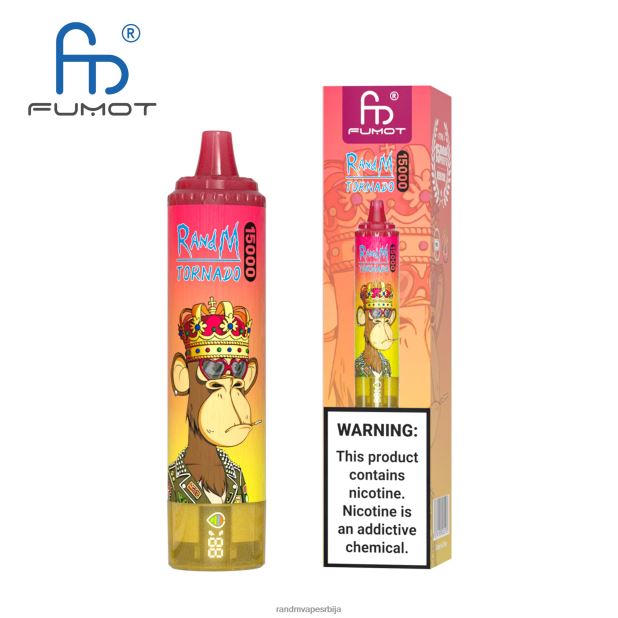 RandM Vape Beograd | лед од ананаса Fumot RandM Tornado 15000 вапе уређај са батеријом и екраном за ејуице верзија 1 B028LL23