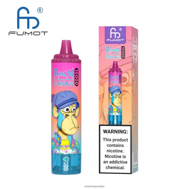 RandM Vape Beograd | лед од ананаса Fumot RandM Tornado 15000 вапе уређај са батеријом и екраном за ејуице верзија 1 B028LL23