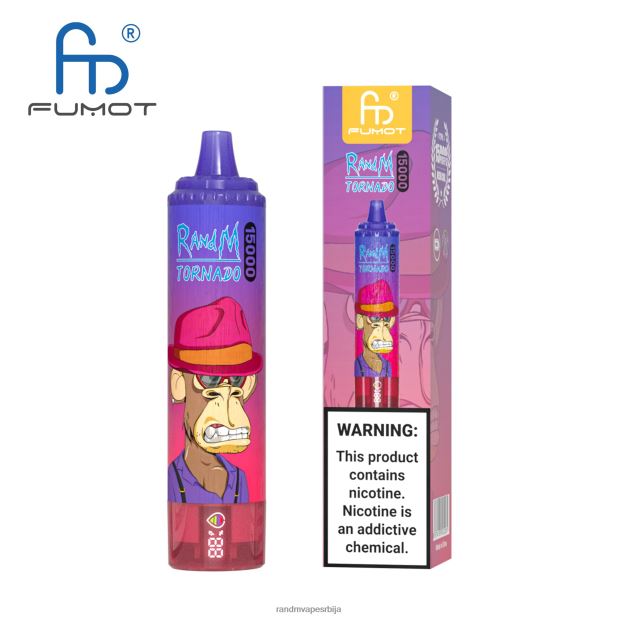 RandM Vape Beograd | лед од ананаса Fumot RandM Tornado 15000 вапе уређај са батеријом и екраном за ејуице верзија 1 B028LL23