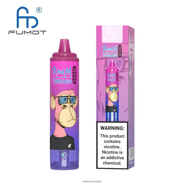 RandM Vape Beograd | лед од ананаса Fumot RandM Tornado 15000 вапе уређај са батеријом и екраном за ејуице верзија 1 B028LL23