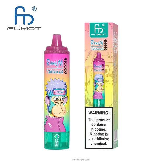 RandM Vape Beograd | лед од ананаса Fumot RandM Tornado 15000 вапе уређај са батеријом и екраном за ејуице верзија 1 B028LL23