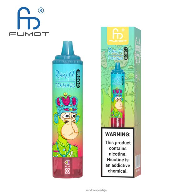 RandM Vape Beograd | лед од ананаса Fumot RandM Tornado 15000 вапе уређај са батеријом и екраном за ејуице верзија 1 B028LL23